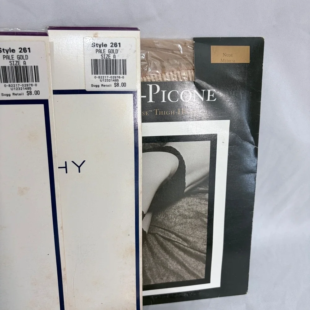 Vintage Pantyhose Lot Givenchy Hanes Silk Reflections Evan Picone NOS Stockings